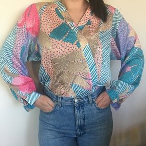 Vintage colorful blouse